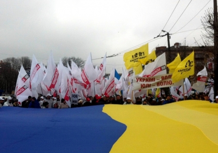 Больше шума, чем митинга, «Вставай, Украина!» в Харькове завершилась