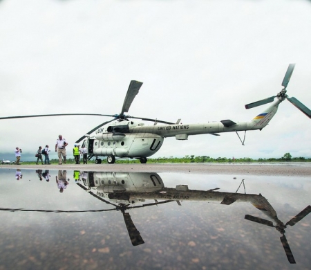 Украинские власти использовали вертолеты с символикой ООН под Краматорском, тем самым нарушив международные соглашения