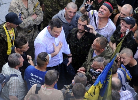 Будущего мэра Киева освистали «евромайдановцы»