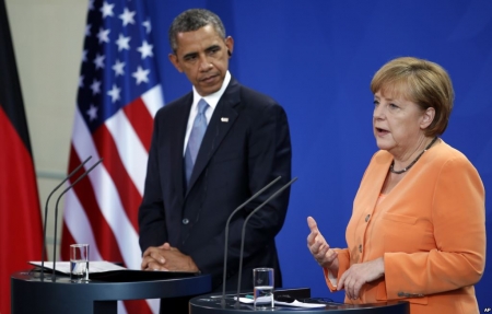 Обама и Меркель не хотят ослаблять санкции в отношении РФ